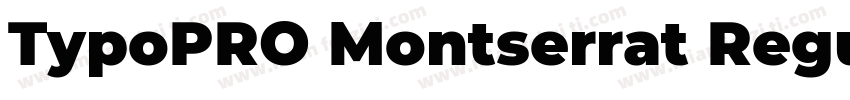TypoPRO Montserrat Regular字体转换